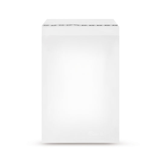 rLDPE-Adhäsionsverschlussbeutel mit Rezyklatanteil abgeschrägter Klappe ohne Luftloch 40 mµ