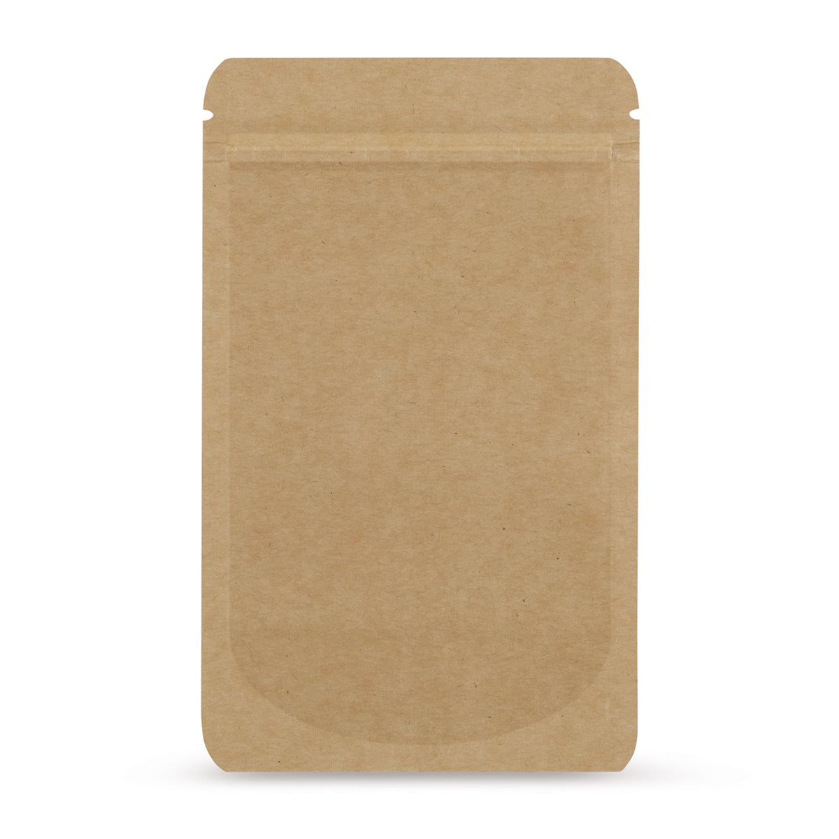 Standbodenbeutel Kraftpapier — Hauptansicht des Beutels mit Kraftpapier-Optik von Elke Plastic